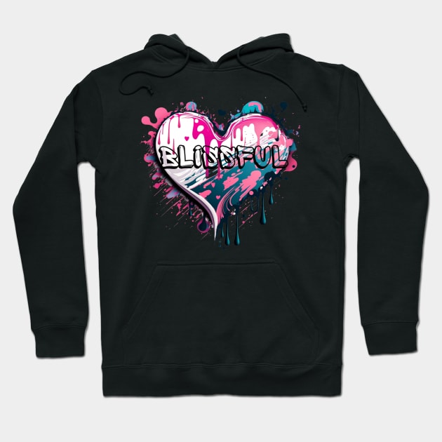 Sweet Blissful Heart Hoodie by TheArtfulAllie